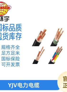 金环宇电线电缆阻燃YJV150-300五芯3+2无氧铜护套电缆线国标电缆