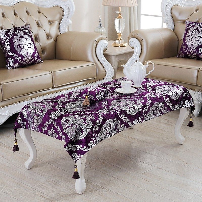 高档欧式桌布桌旗床头柜盖巾 奢华古典时尚餐桌茶几布电视柜边,居家布艺,桌布,淘宝优惠券,粉丝福利购,淘宝优惠卷