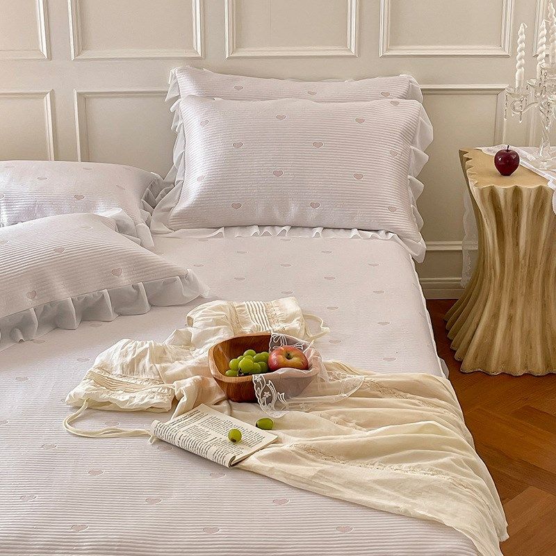 公主风冰丝凉席心床裙席子三件套 夏季空调席可折叠软席1.8m,床上用品,冰丝席,淘宝优惠券,粉丝福利购,淘宝优惠卷