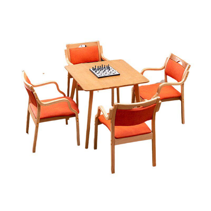 养老适老桌椅社区敬老院养老院老年公寓家用养老桌椅休闲组合餐椅