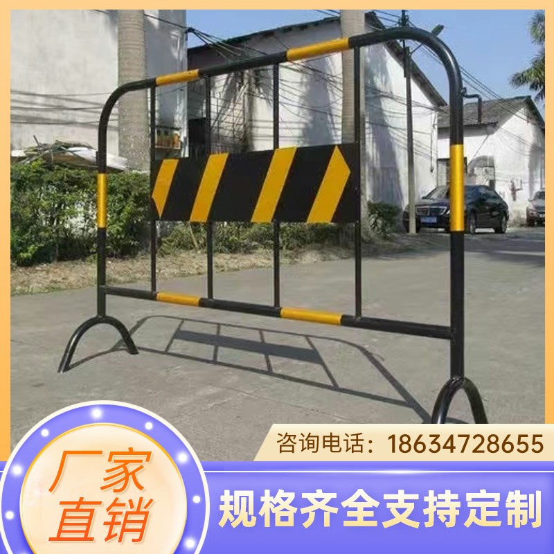 广西铁马护栏道路交通工地隔离栏镀锌围挡临时可移动安全防护栏