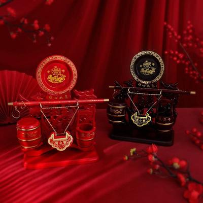 小号子孙桶木质同心锁子孙桶称心如意 新娘陪嫁结婚婚庆用品