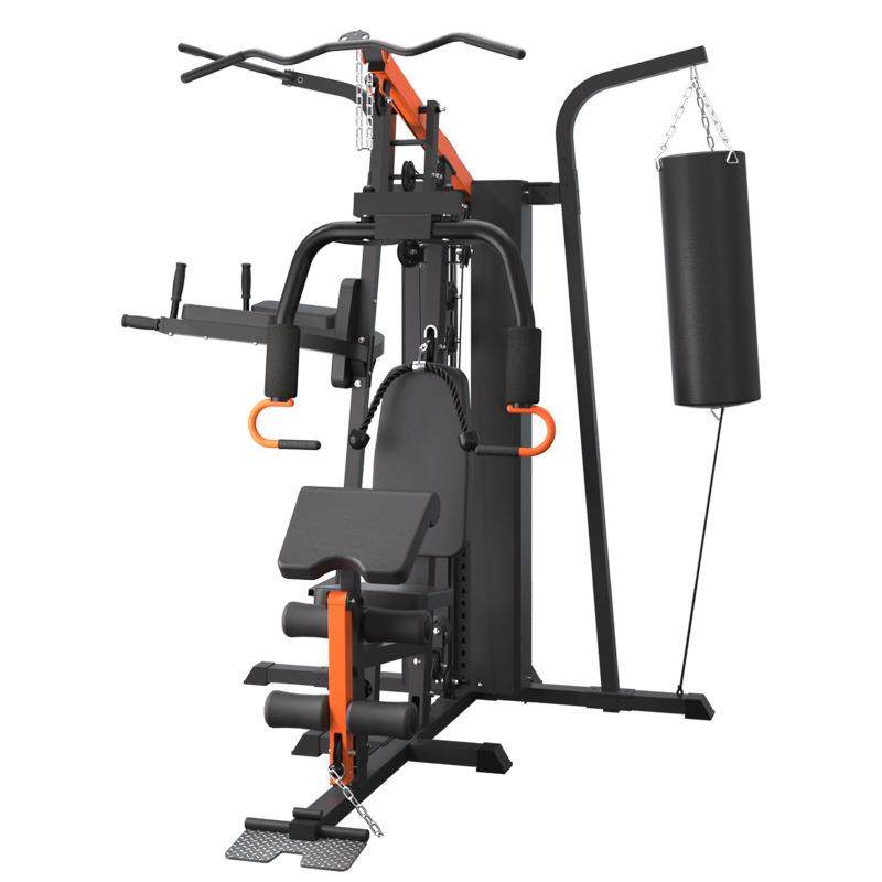 三人站综合训练器带沙袋组合训练器单位健身器材力量型工厂直发