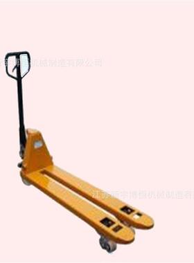 供应5吨叉止450MM宽狭窄型手动升降托盘车液压搬运车手拉车