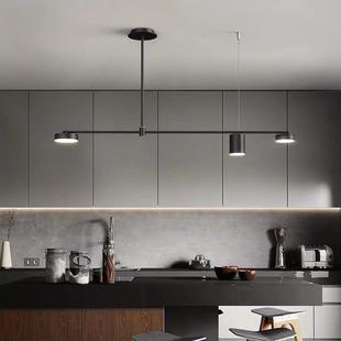 北欧灯具简约现代吊灯餐厅吧台饭厅办公室灯饰创意个性 led长条灯