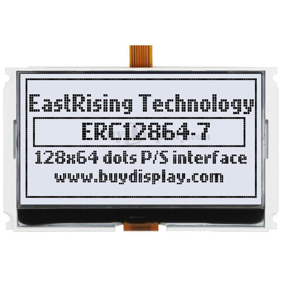 2.9寸128x64图形点阵液晶模块/白底黑字液晶屏/LCD显示屏幕