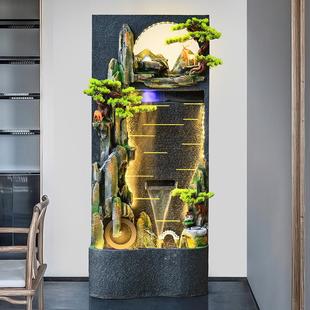 工厂直发水幕墙禅意流水摆件屏风办公室家里假山室内外装 饰景观