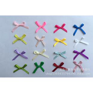 现货0.3CM缎带手打内衣内裤蝴蝶结 丝带花 小领结一包价1000个