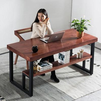 实木书桌简约现代办公桌北欧电脑台式桌家用学生长桌子卧室写字台