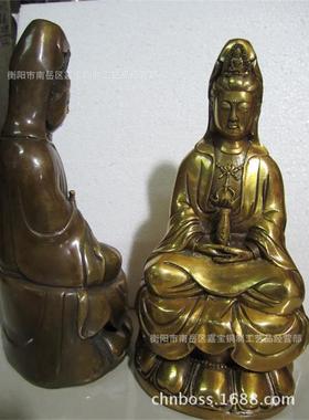 铜观音 仿古色观音佛像 南海观音菩萨铜像 大量批销