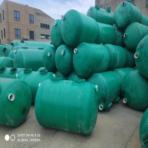 新品逸献缠绕绿色隔油池6立方农村污水改造规格齐全 玻璃钢化粪池
