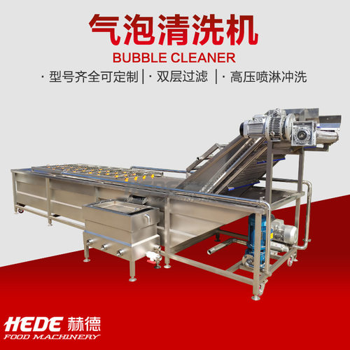 厂家销售脱水桑芽菜加工设备 不锈钢清洗流水线 桑芽菜气泡清洗机