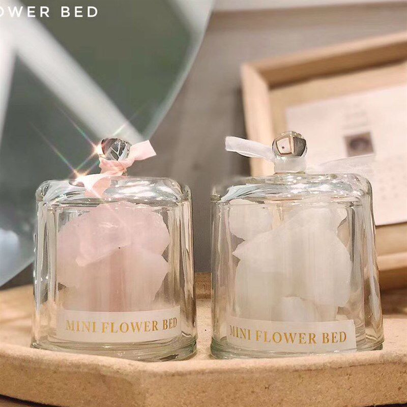 扩香石香薰蜡烛空杯 防风透明金钟罩玻璃烛台diy手工蜡容器摆件