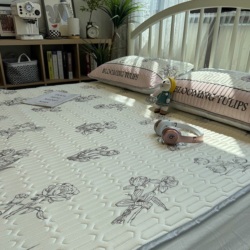 小清新夏季可水洗折叠乳胶席凉席三件套席子空调席1.8M床上床品,床上用品,乳胶席,淘宝优惠券,粉丝福利购,淘宝优惠卷