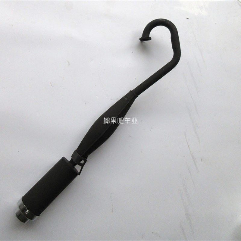 49CC发动机配件 迷你小跑车小四轮消声器 2冲程铁排气管 排气筒