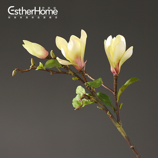 木棉仿真花假花 中式家居饰品摆件装饰花艺摆设 玄关客厅餐桌绢花