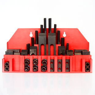 M10 58件套钻铣床压块加硬钻床夹具组合铁码中心压块铣床压板套装