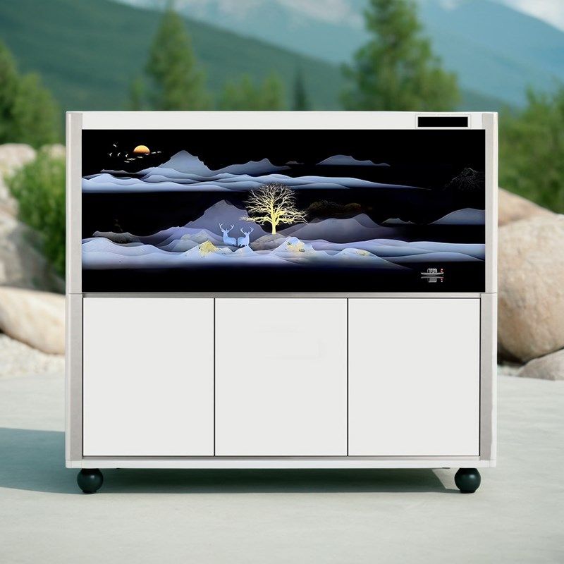 鱼缸背景贴纸星空招财鹿山水画立体高清图3d壁纸自粘静电家和富贵,宠物/宠物食品及用品,底柜/落地缸,淘宝优惠券,粉丝福利购,淘宝优惠卷