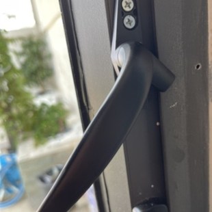 塑钢50型平开窗老式门窗七字执手铝合金窗户把手窗户锁扣门窗拉手