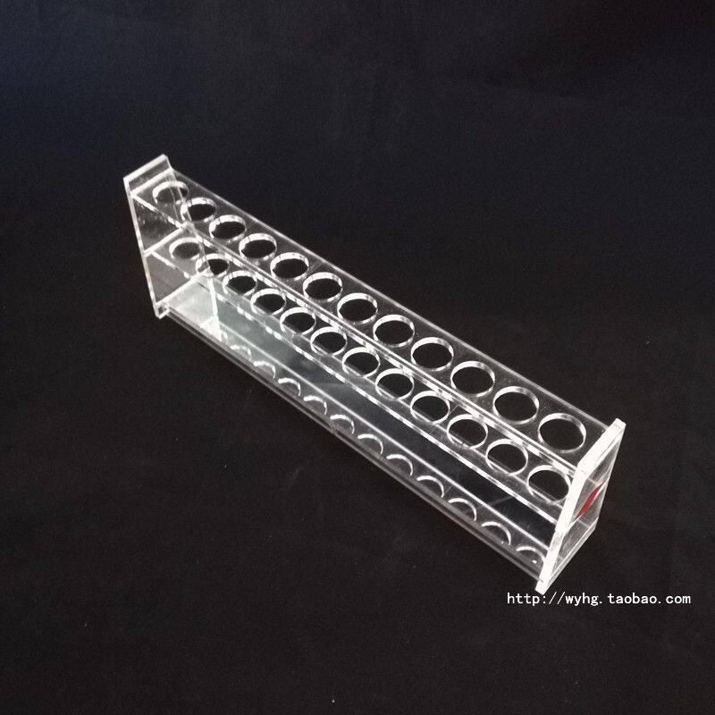 10 25 50 100ml  6孔 12孔 有机玻璃比色管架  试管架 底部带镜片