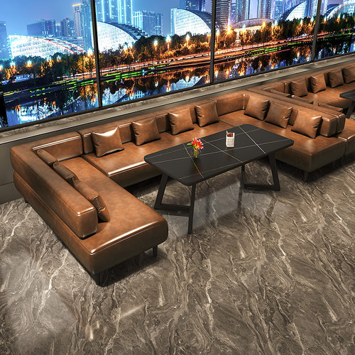 复古工业风餐吧咖啡厅酒馆卡座沙发酒吧清吧烧烤店商用桌椅组合