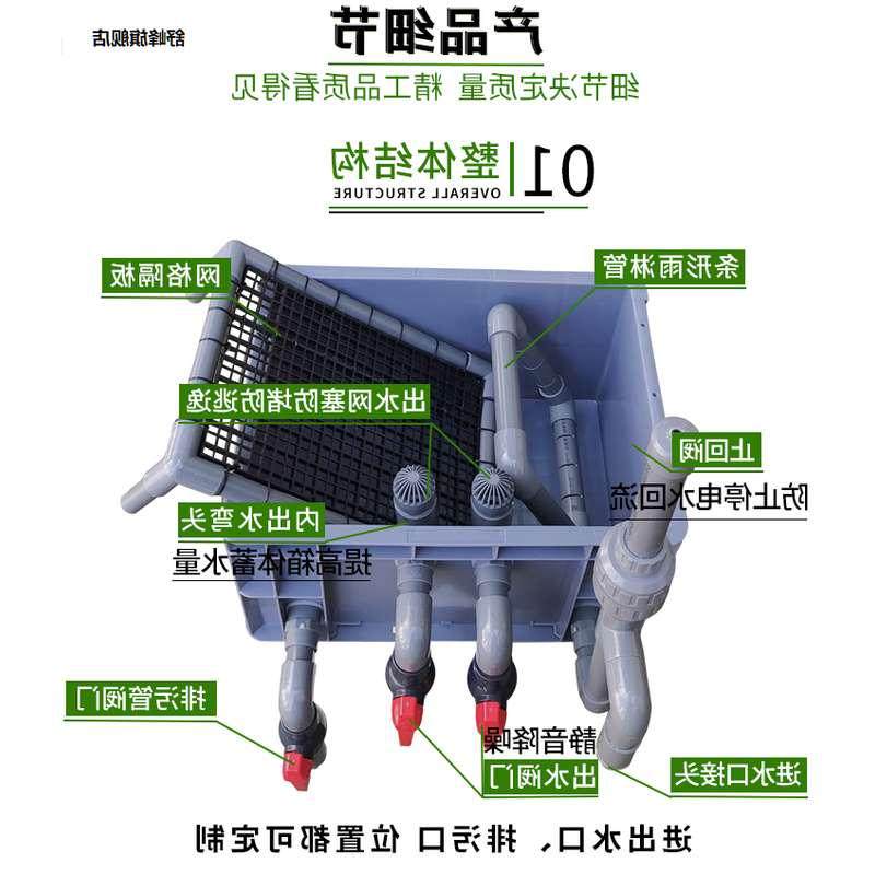 沼泽过滤箱盒器外置周转箱鱼缸鱼池乌龟缸专用鱼菜共生养殖饲养箱