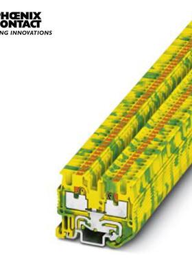 菲尼克斯接线端子直插式连接微型端子黄绿色 MPT1,5 S PE