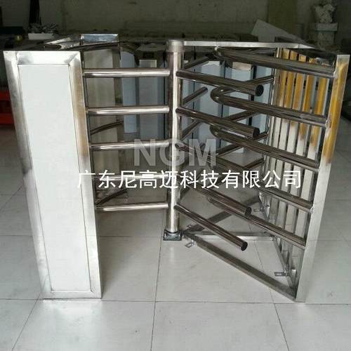 不锈钢半高矩形转闸拉萨景区手动单限滚闸机只进不出或只出不进