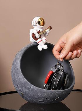 创意宇航员玄关钥匙收纳果盘摆件客厅电视柜桌面太空人家居装饰品