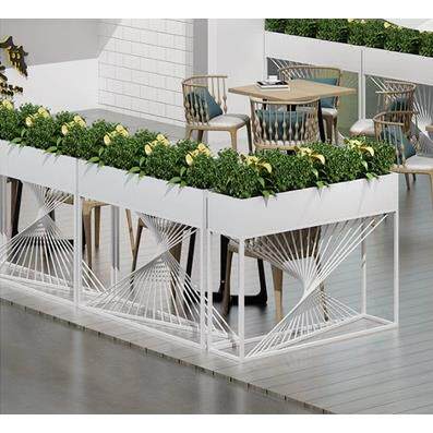 铁艺花架隔断商场奶茶店咖啡厅庭院花箱围栏外摆花槽绿植花架