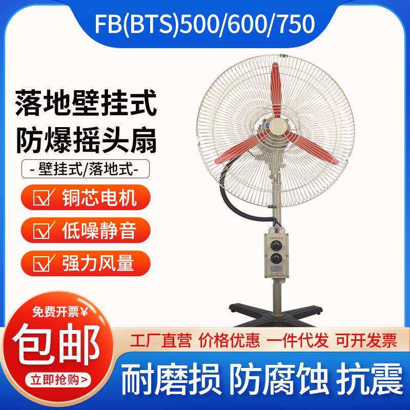 FB-500落地式防爆摇头扇220V380V防爆工业电风扇排风扇散热落地式
