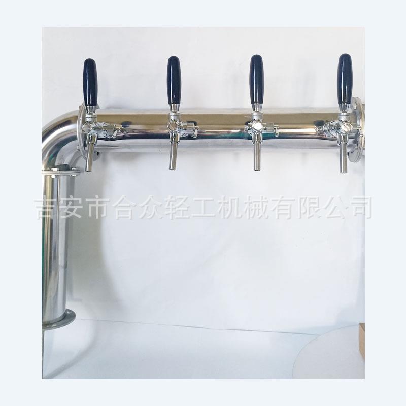 不锈钢门型酒柱啤酒分发吧台扎啤机简约4头6头啤酒柱售酒塔带龙头