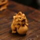 小叶黄杨木雕文玩摆件手把件雕刻工艺礼品摆饰木质实木神兽天禄貔