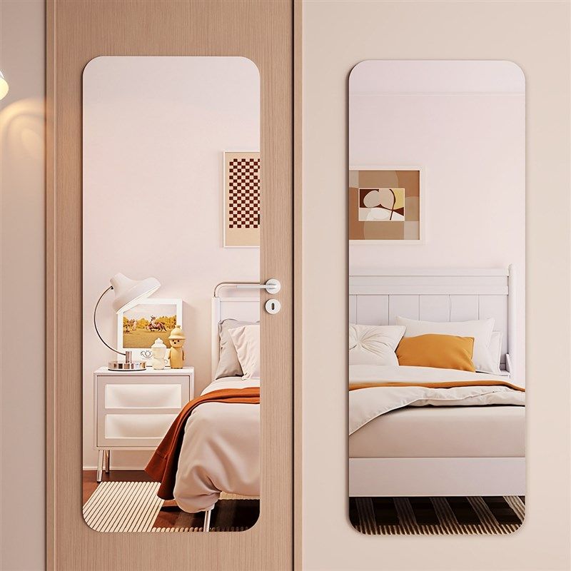 镜子贴墙自粘家用高清壁挂镜全身镜全身全身镜女生卧室压克力软镜,住宅家具,穿衣镜,淘宝优惠券,粉丝福利购,淘宝优惠卷