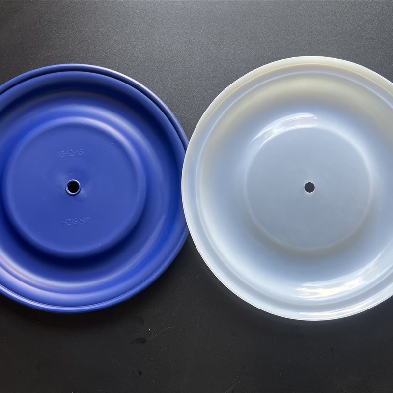 3寸气动隔膜泵膜片189296蓝色山道胶/白膜F46特氟龙隔膜片耐腐蚀