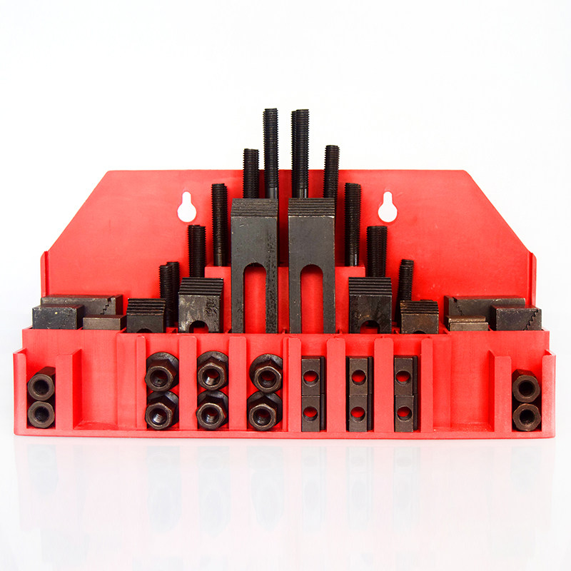 M10 58件套钻铣床压块加硬钻床夹具组合铁码中心压块铣床压板套装