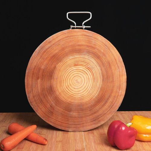 菜板家用防霉蚬木切菜板圆形整木粘板案板