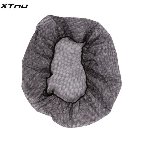 透气防落发一次性尼龙网眼帽发网尼龙网眼圆帽头套发罩尼龙发网帽