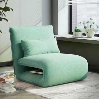 懒人沙发榻榻米阳台躺卧折叠椅卧室小户型单人迷你沙发床地上沙发