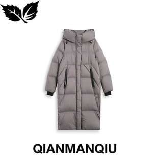 QMQ1019F066 外套 浅曼秋QIANMANQIU 简约中长款