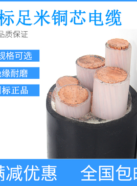 YJV电力电缆2 3 4 5芯10 16 25平方35架空动力电缆线ZR室外VV铜芯