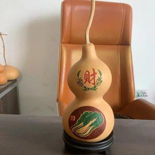 天然葫芦雕刻百财图葫芦摆件工艺礼品中号葫芦家居摆件葫芦
