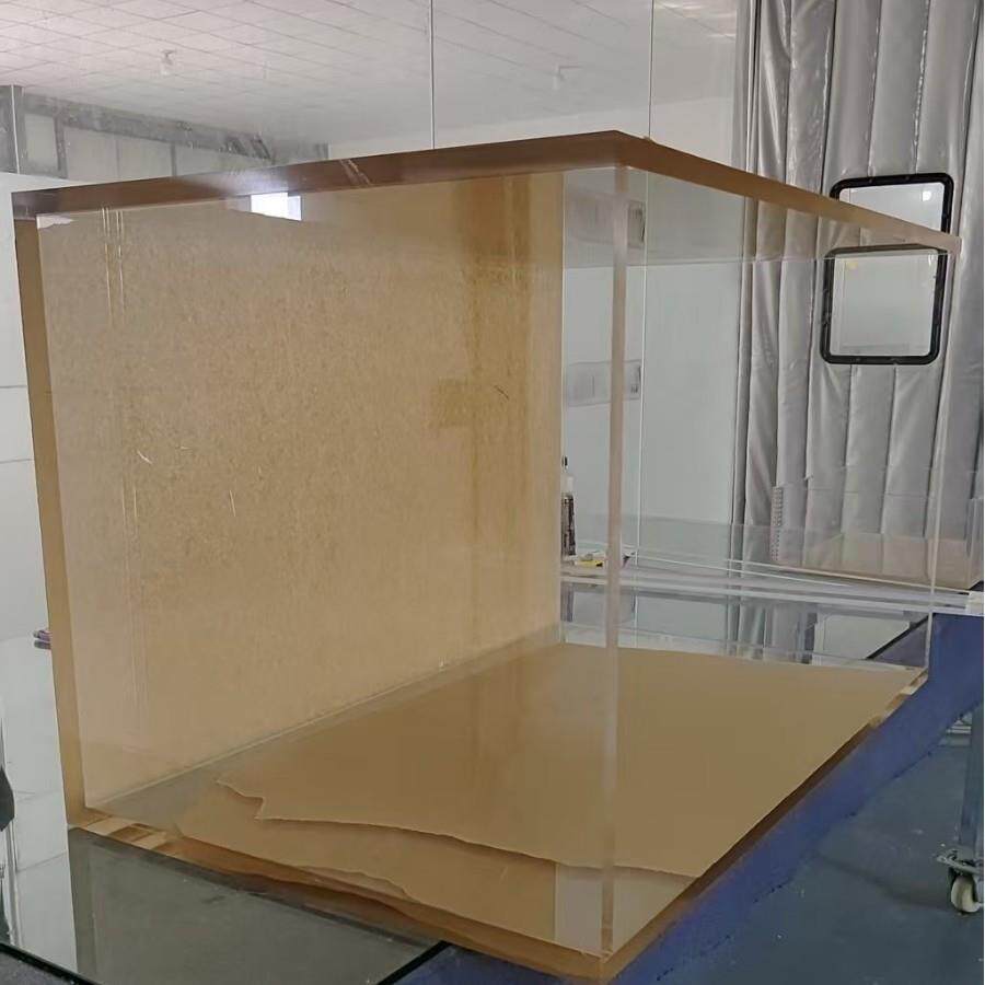 大型亚克力水箱 有机玻璃水槽展示台设备防护罩加工