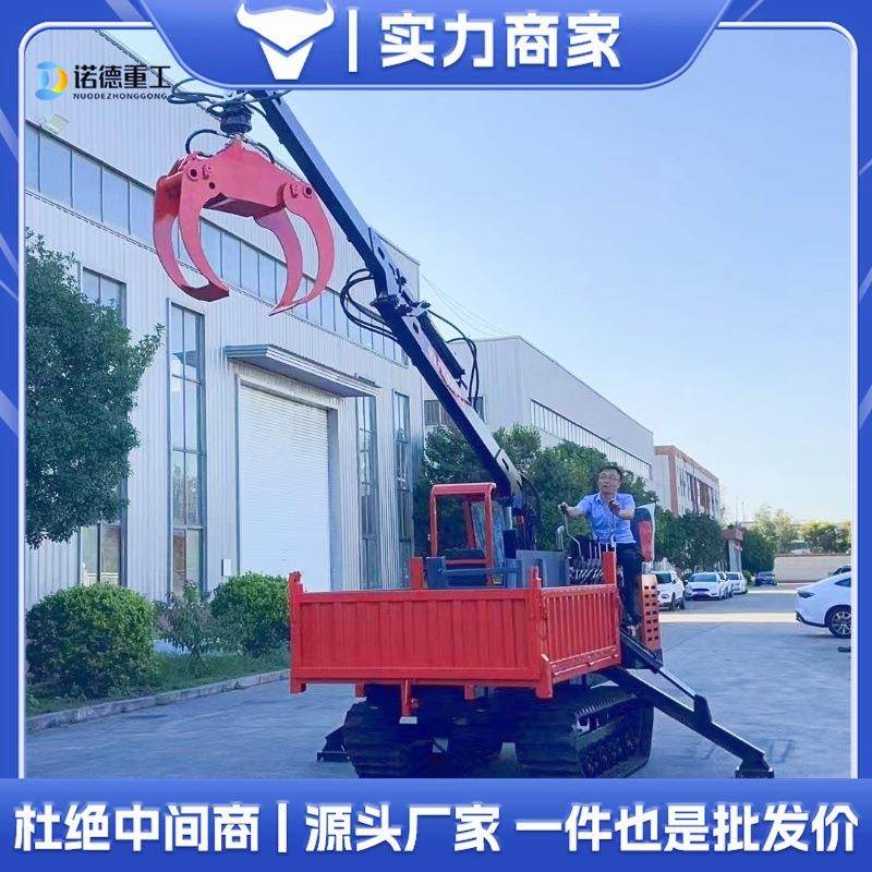 履带式随车吊机全地形5吨8吨吊装运输一体机爬山虎运输车起重吊