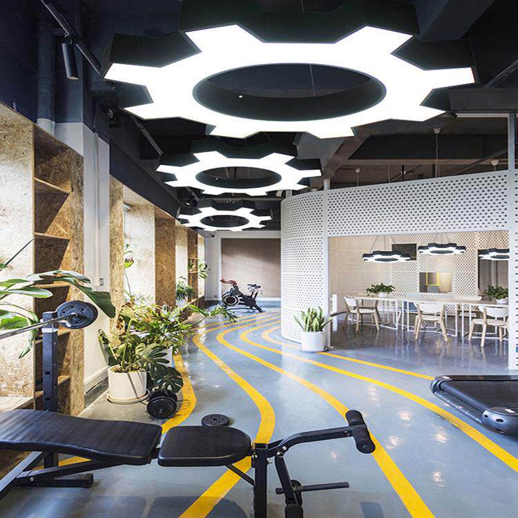 led齿轮吊灯现代简约工业风健身房商场办公室吊线灯工业风元素