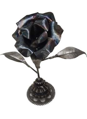 母亲节送给老师母亲的玫瑰创意摆件纯手工打造漂亮立体铁艺玫瑰花