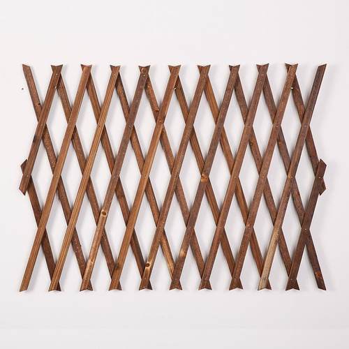 户外伸缩碳化木栅栏围栏庭院花园篱笆爬藤架墙面装饰实木网格花架