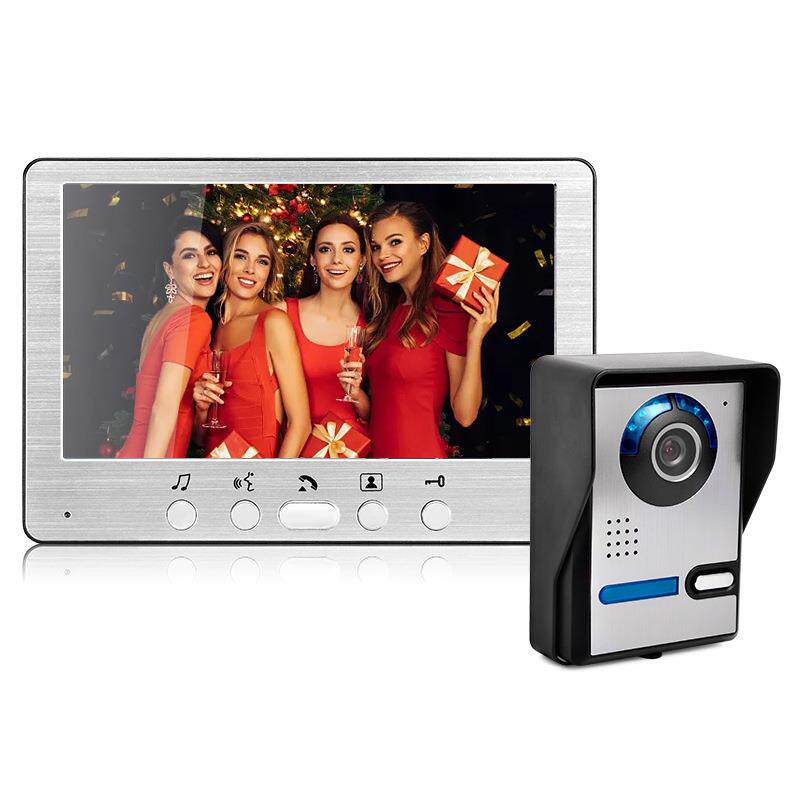 山一视达7寸有线高清别墅可视对讲室外机角度可调 可视门铃