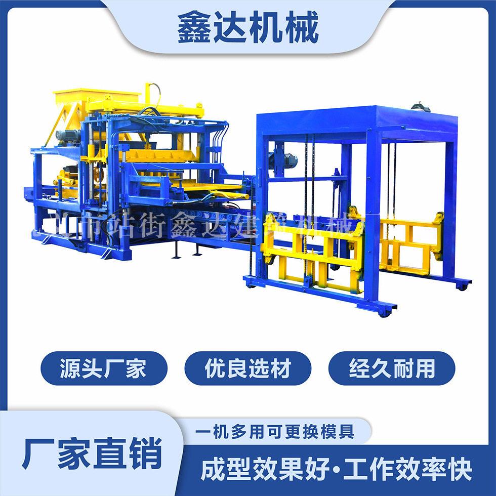 全自动制砖机固定式多功能水泥砖机彩砖机操作简