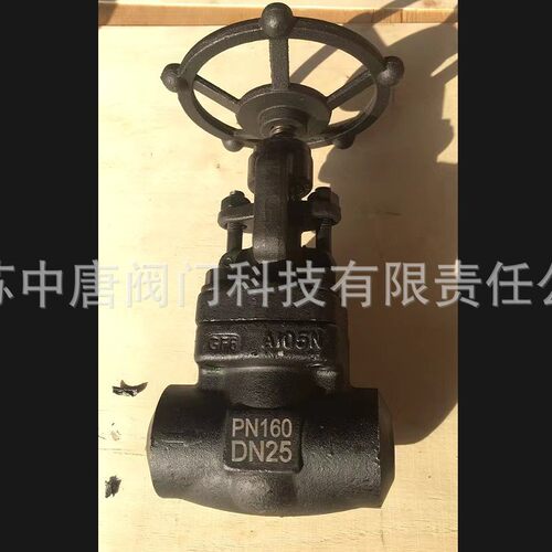 J61Y-160C高压对焊截止阀 中部法兰 A105锻钢焊接蒸汽截止阀